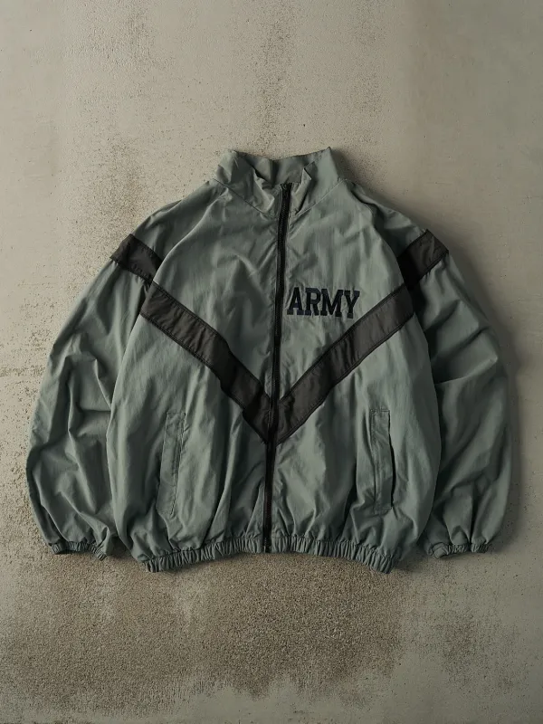 Vintage 90s Grey US Army Windbreaker Jacket (XL/XXL) sold by Rebalance Vintage