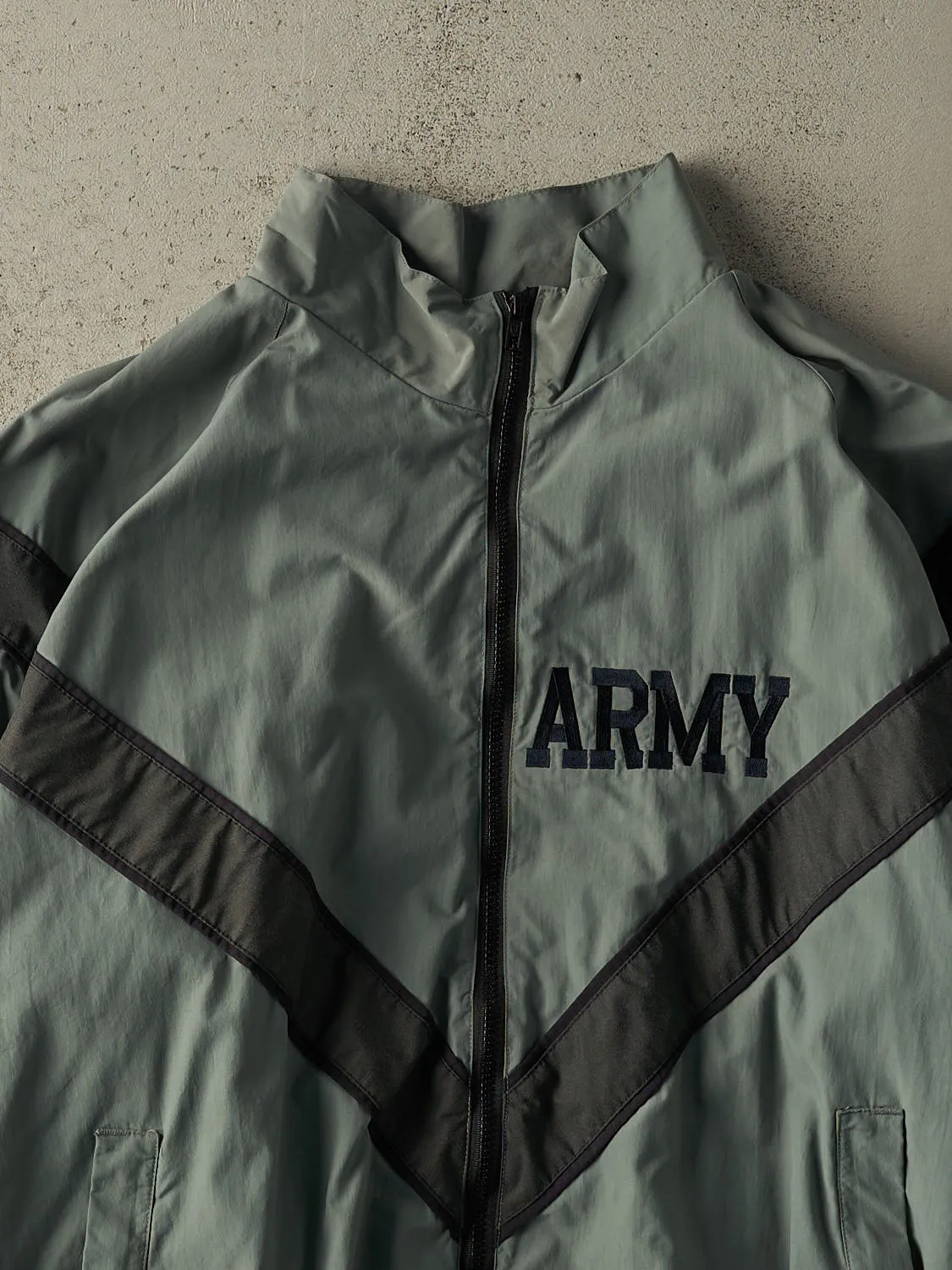 Vintage 90s Grey US Army Windbreaker Jacket (XL/XXL) sold by Rebalance Vintage product image thumbnail 3