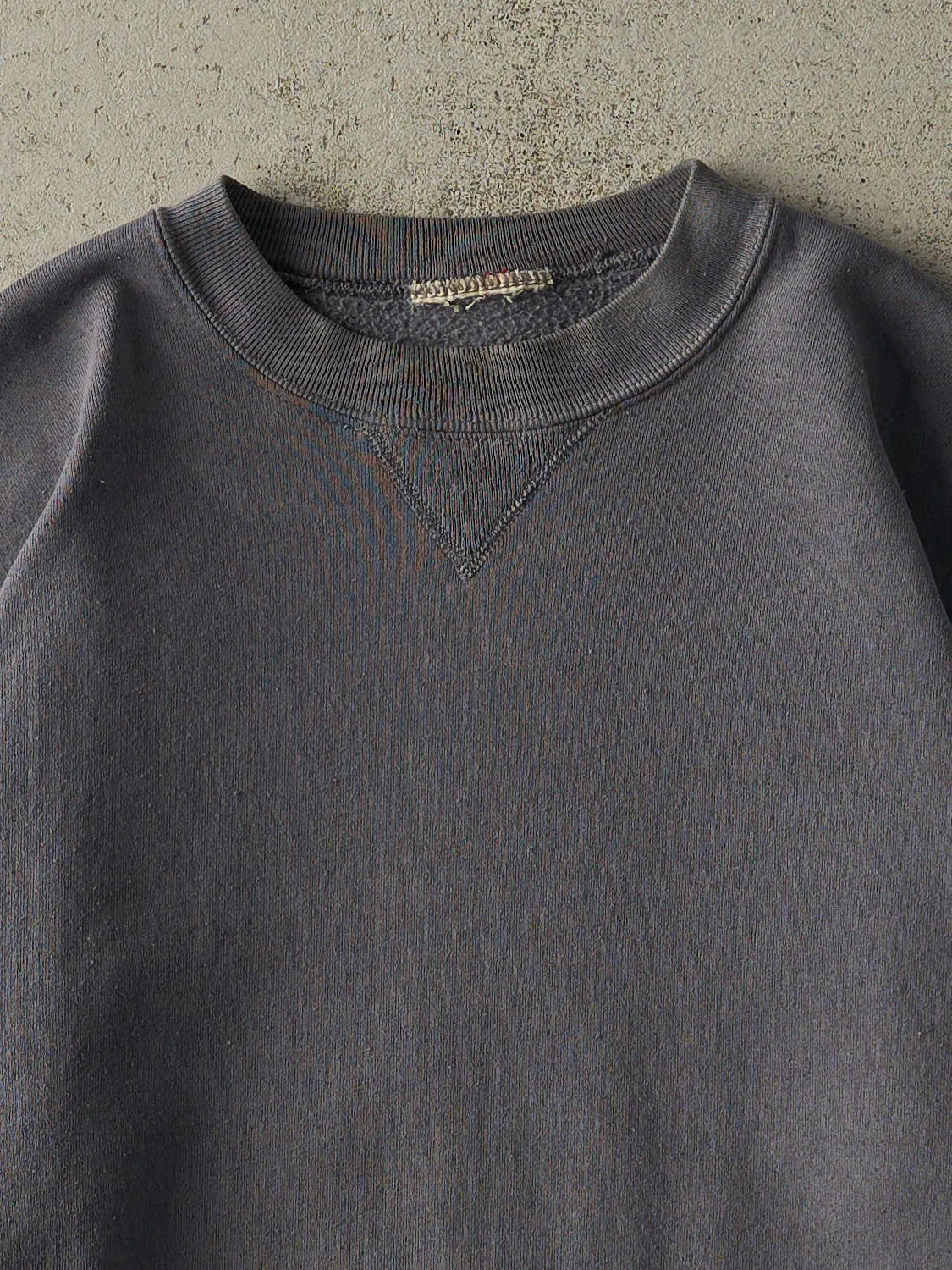 Vintage 90s Slate Blue Blank Crewneck (L/XL) sold by Rebalance Vintage product image thumbnail 2