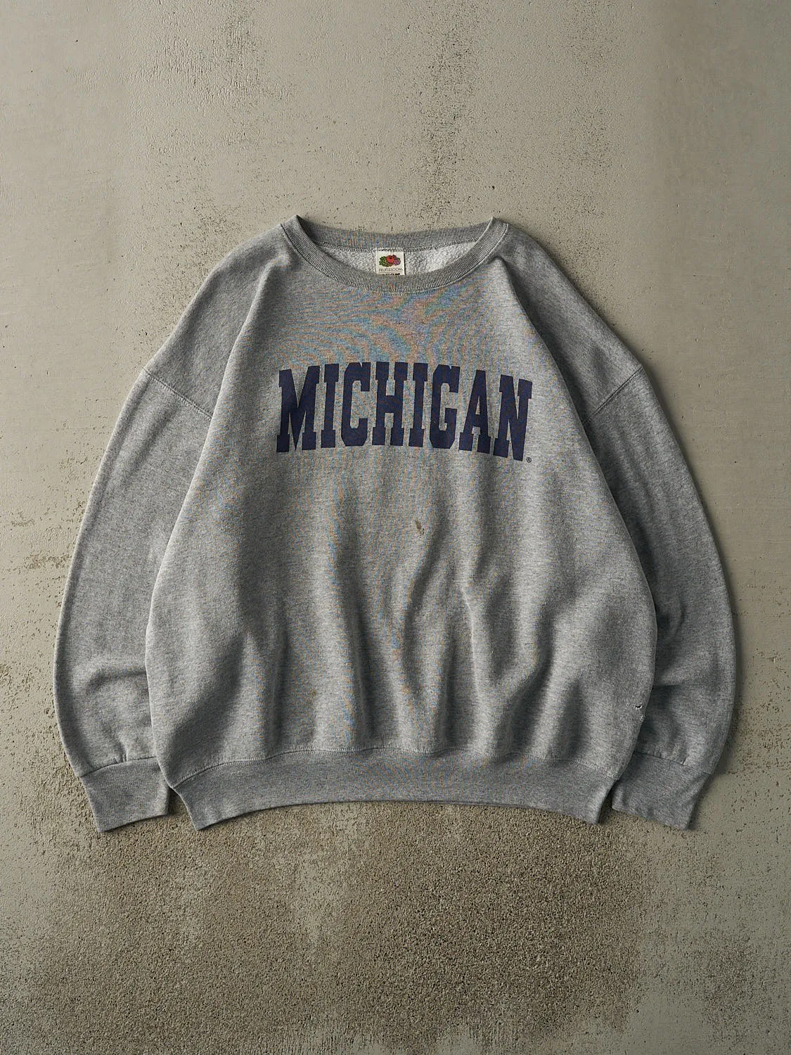 Vintage Y2K Grey University of Michigan Crewneck (XL/XXL) sold by Rebalance Vintage