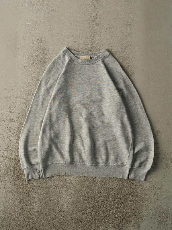 Vintage 80s Heather Grey Blank Crewneck (M/L) sold by Rebalance Vintage