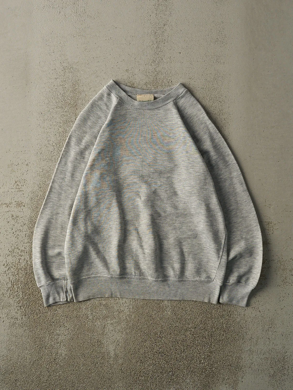 Vintage 80s Heather Grey Blank Crewneck (M/L) sold by Rebalance Vintage