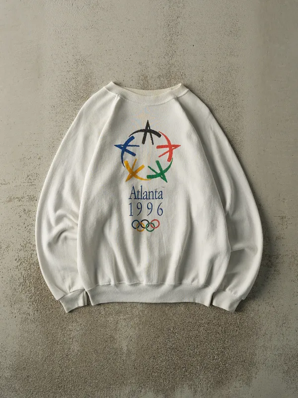 Vintage 96' White Atlanta Olympics Crewneck (M/L) sold by Rebalance Vintage