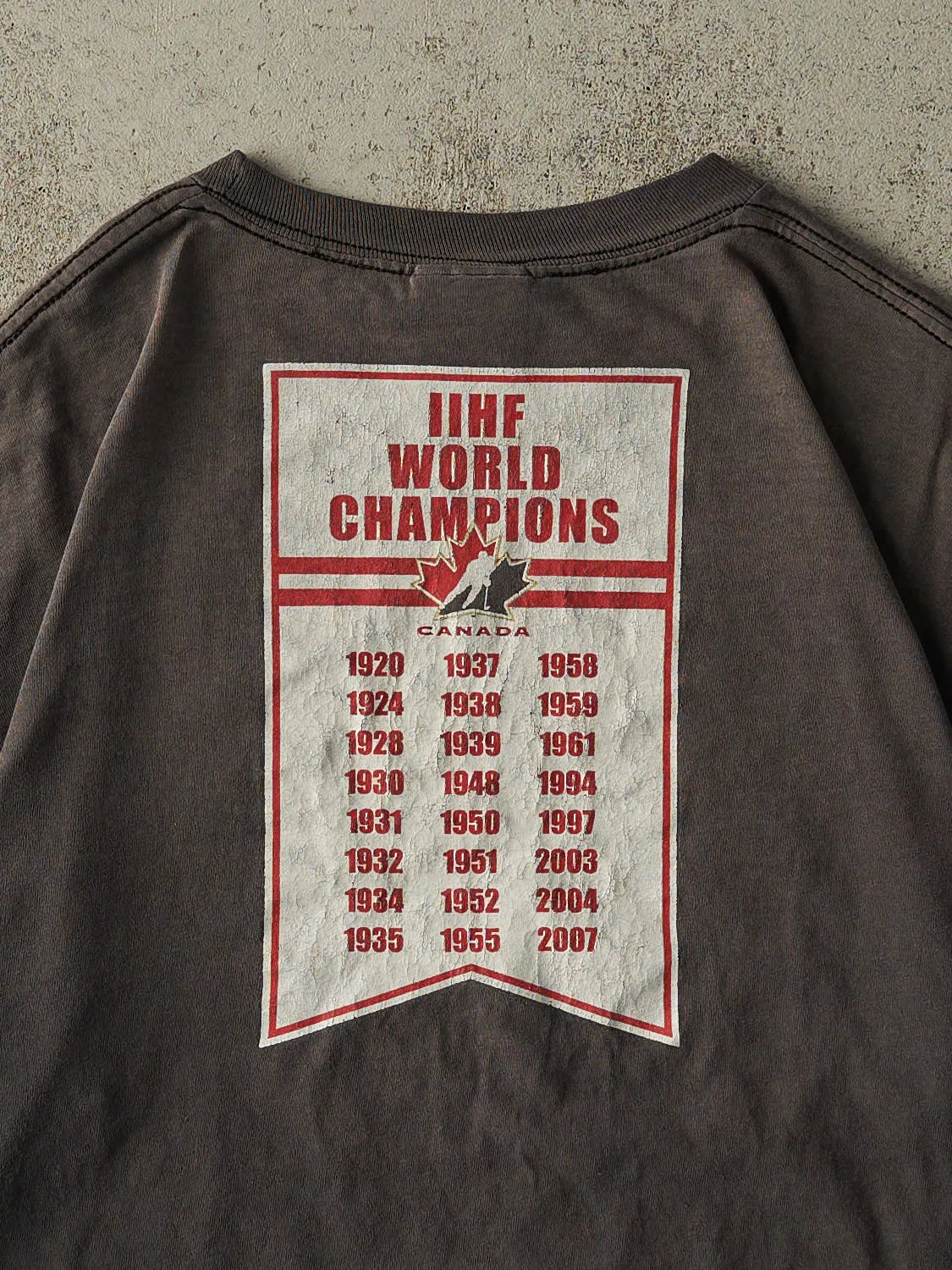 Vintage Y2K Faded Black "Hockey It's Our Game" Team Canada Nike Tee (L/XL) sold by Rebalance Vintage product image thumbnail 4