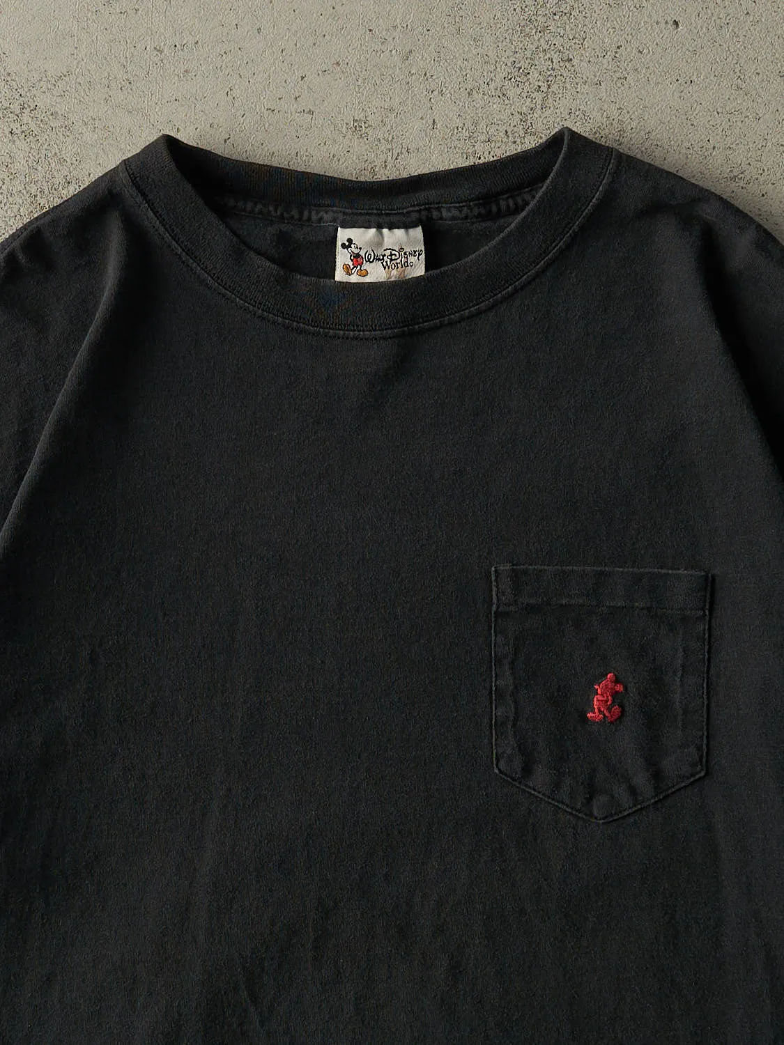 Vintage 90s Black Disney Embroidered Pocket Tee (L/XL) sold by Rebalance Vintage product image thumbnail 2