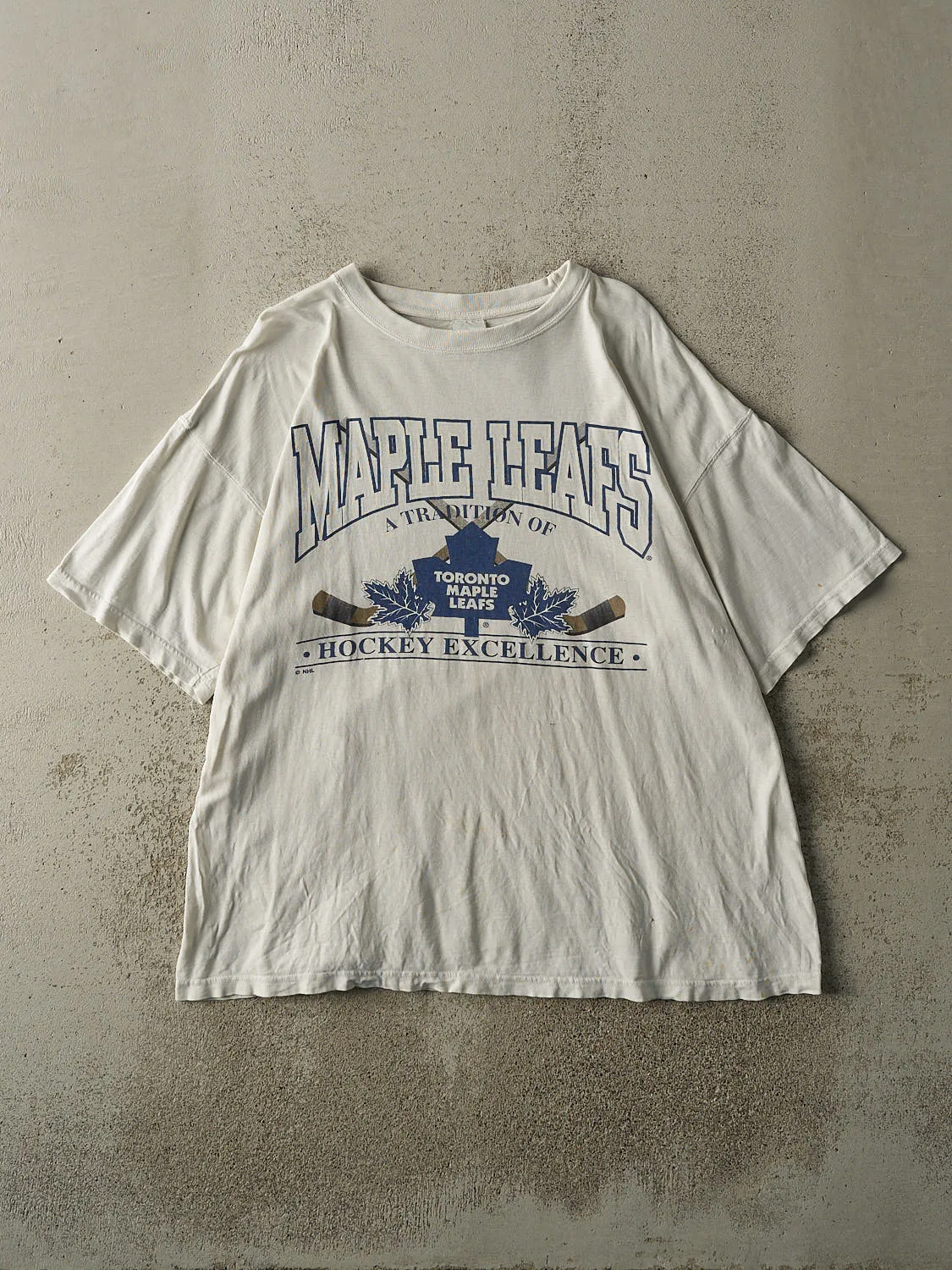 Vintage Y2K White Toronto Maple Leafs Tee (XL/XXL) sold by Rebalance Vintage