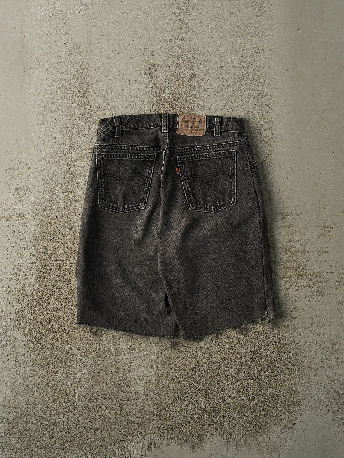 Vintage 80s Faded Black Levi's Orange Tab 634 Cut Off Denim Shorts (29x9.5) sold by Rebalance Vintage product image thumbnail 3