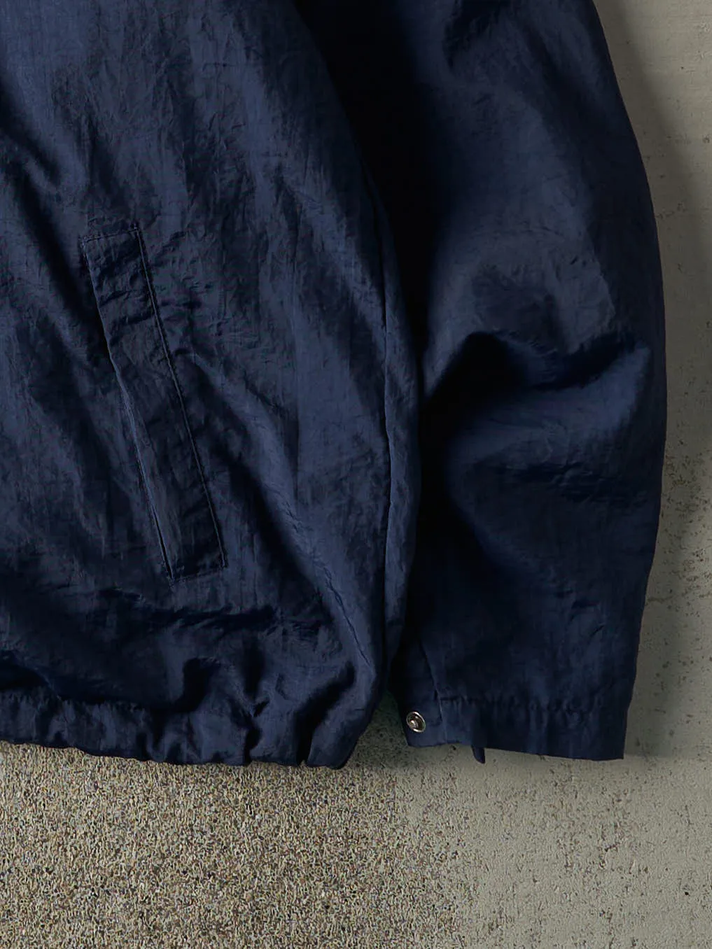 Vintage 90s Navy Blue Champion Lined Windbreaker Jacket (XL) sold by Rebalance Vintage product image thumbnail 3