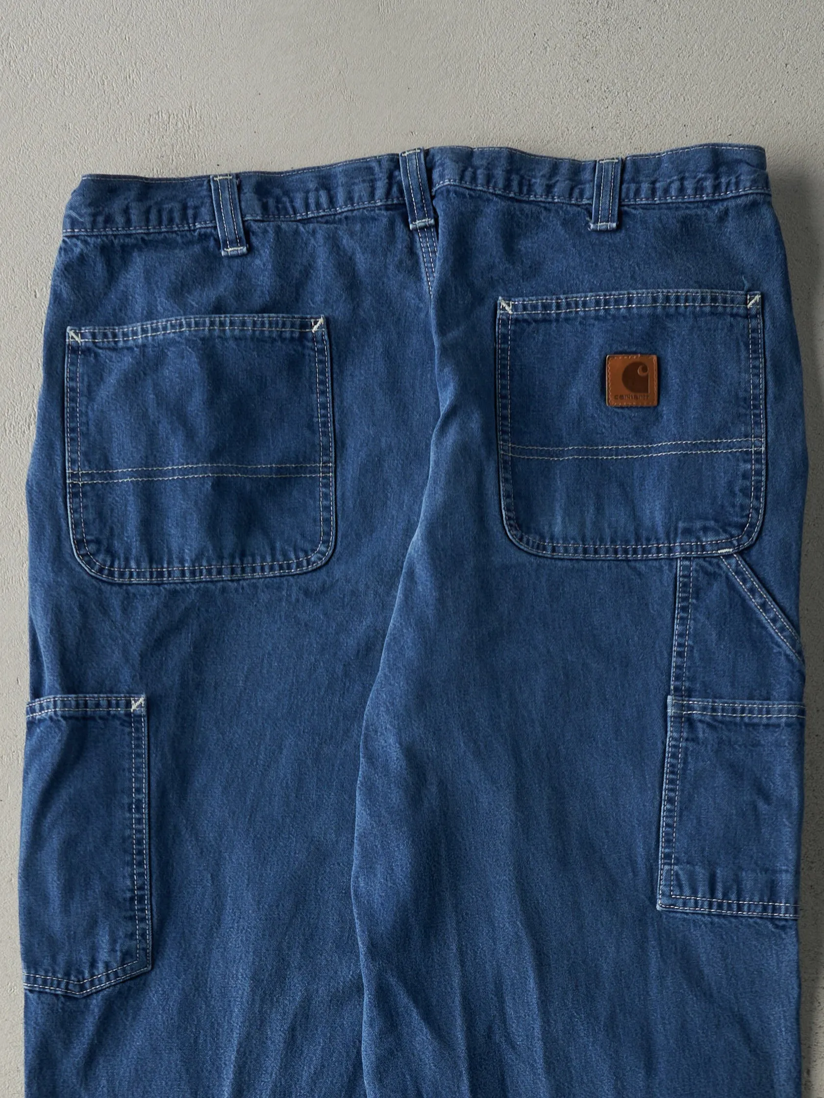 Vintage Y2K Dark Wash Dungaree Fit Carhartt Work Jeans (36x31) sold by Rebalance Vintage product image thumbnail 5