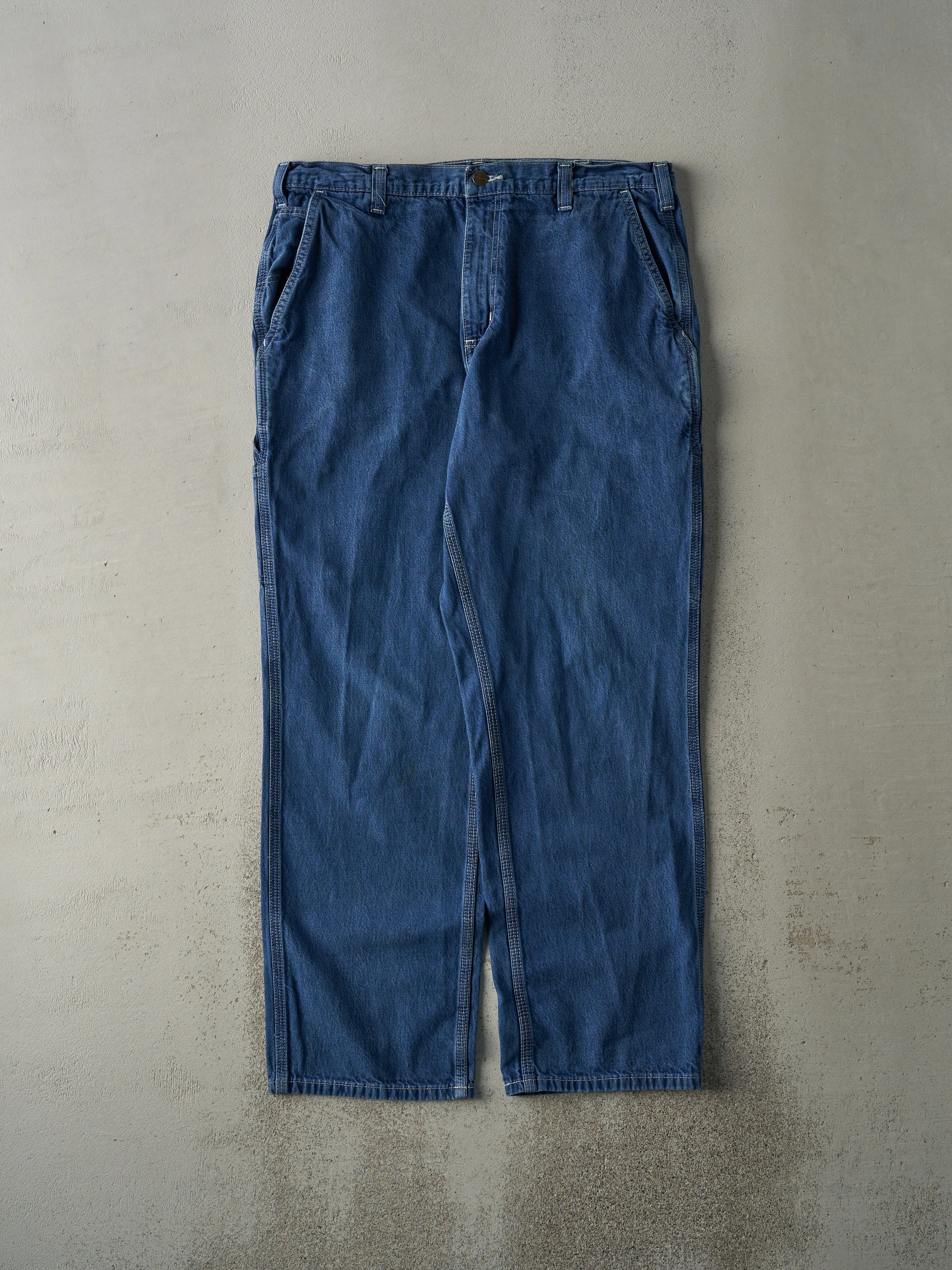 Vintage Y2K Dark Wash Dungaree Fit Carhartt Work Jeans (36x31) sold by Rebalance Vintage