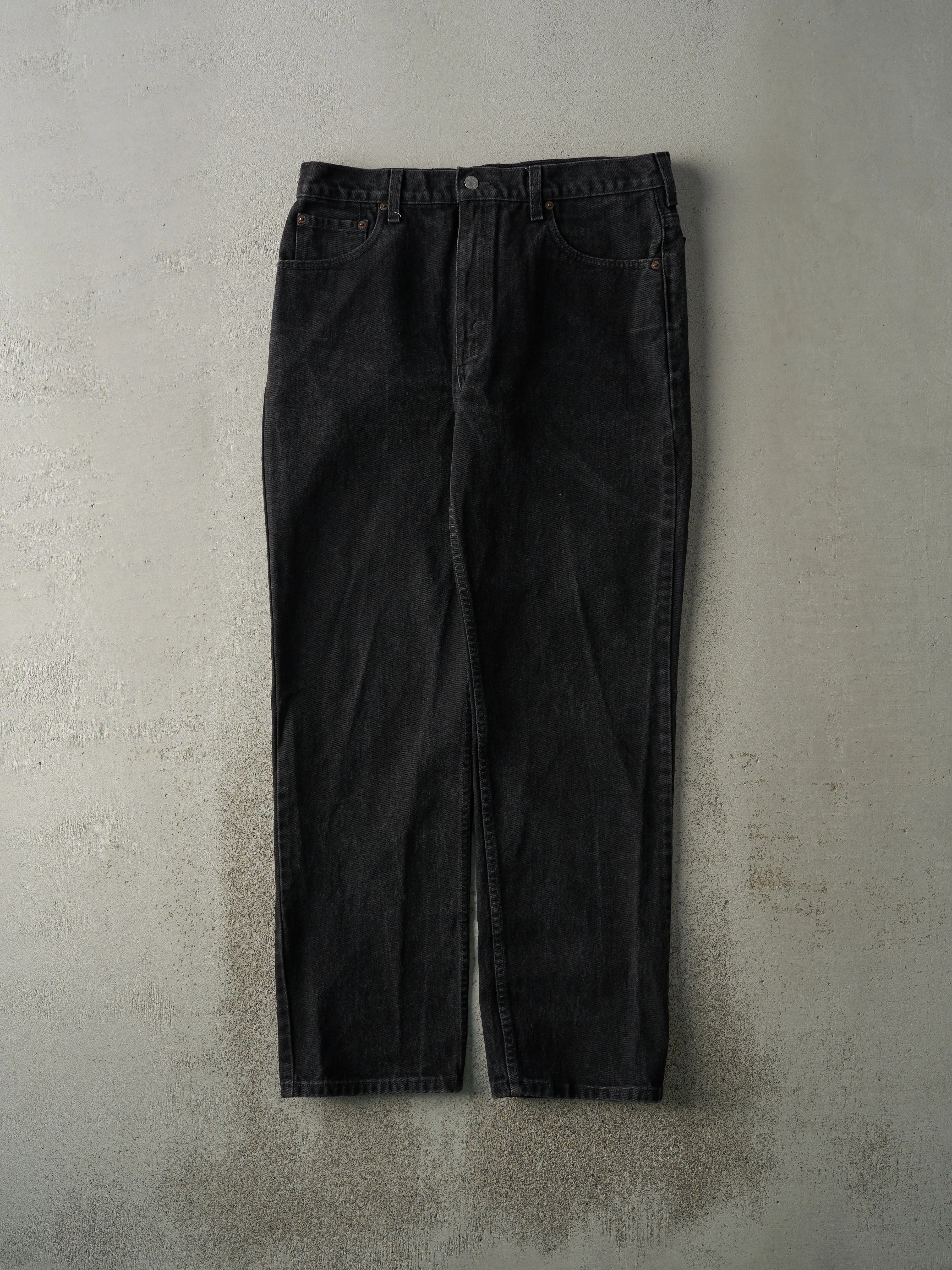 Vintage 90s Black Levi's Red Tab Denim Pants (35x31) sold by Rebalance Vintage