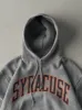 Vintage Y2K Grey Syracuse University Russell Athletics Hoodie (M) sold by Rebalance Vintage