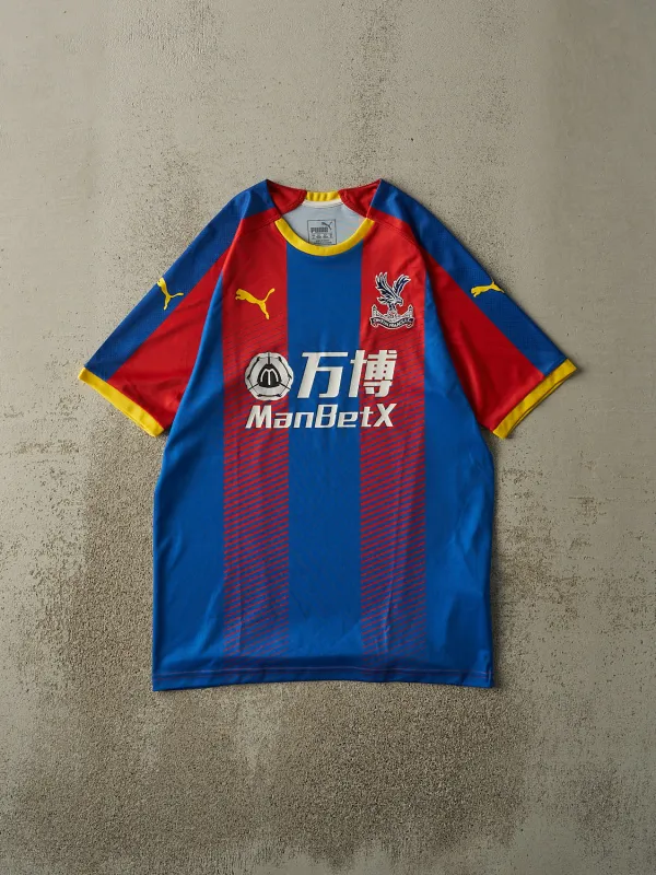 Vintage Y2K Blue, Red & Yellow Crystal Palace FC Soccer Jersey (S/M) sold by Rebalance Vintage