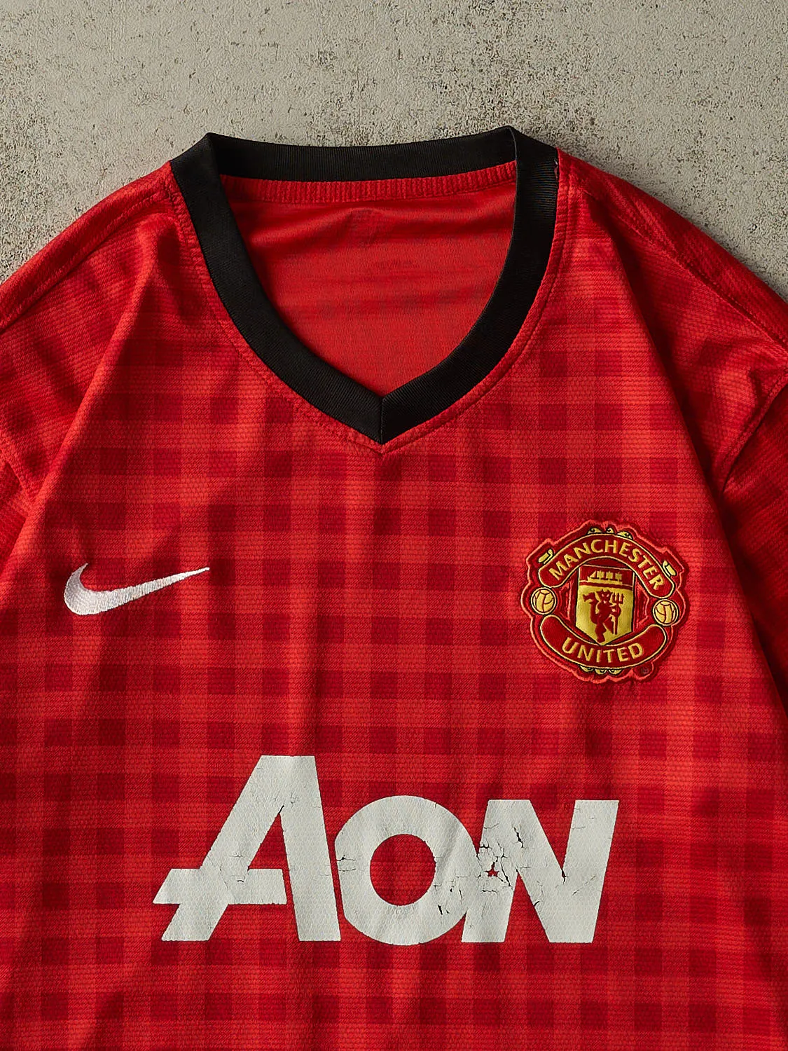 Vintage Y2K Red Nike Manchester United Soccer Jersey (M/L) sold by Rebalance Vintage product image thumbnail 2