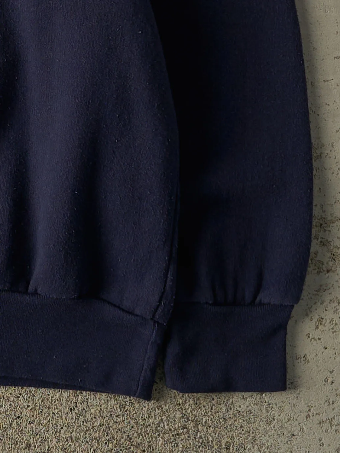 Vintage 90s Navy Blue Blank Boxy Crewneck (M) sold by Rebalance Vintage product image thumbnail 3