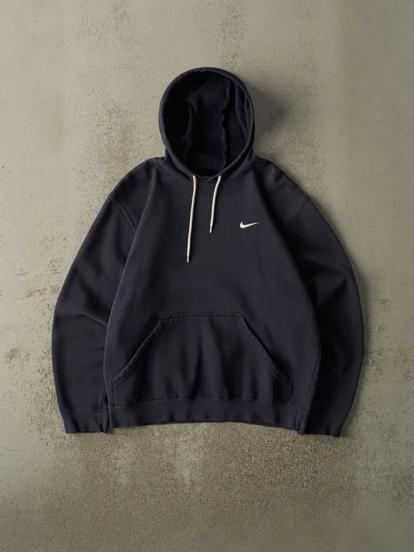 Vintage Y2K Navy Blue Nike Embroidered Swoosh Hoodie (M/L) sold by Rebalance Vintage