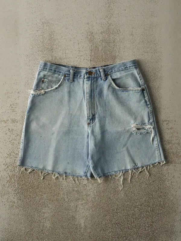 Vintage 90s Light Wash Wrangler Cut Off Jean Shorts (33x7) sold by Rebalance Vintage