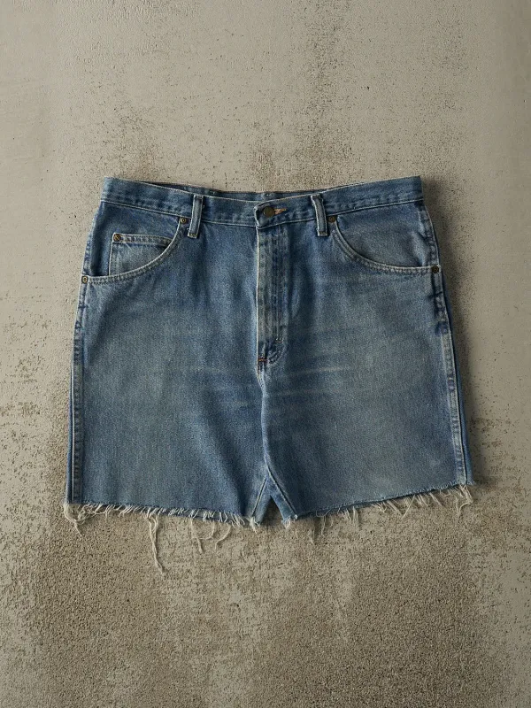 Vintage Y2K Mid Wash Wrangler Cut Off Jean Shorts (36x7.5) sold by Rebalance Vintage