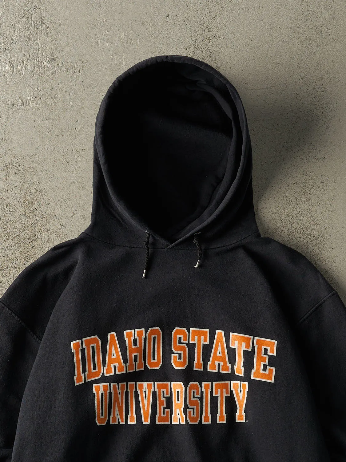 Vintage 90s Black Idaho State University Hoodie (M) sold by Rebalance Vintage product image thumbnail 2