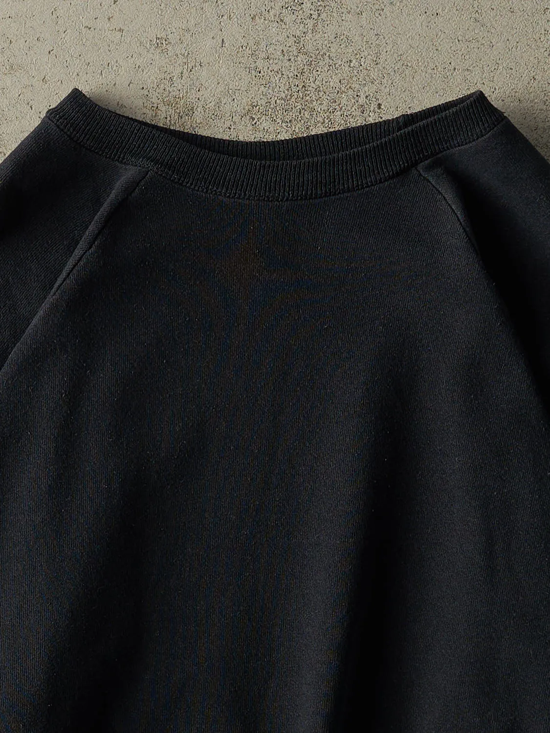 Vintage 80s Black Blank Crewneck (L/XL) sold by Rebalance Vintage product image thumbnail 2