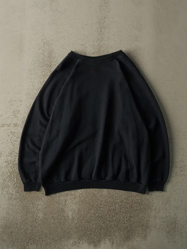 Vintage 80s Black Blank Crewneck (L/XL) sold by Rebalance Vintage