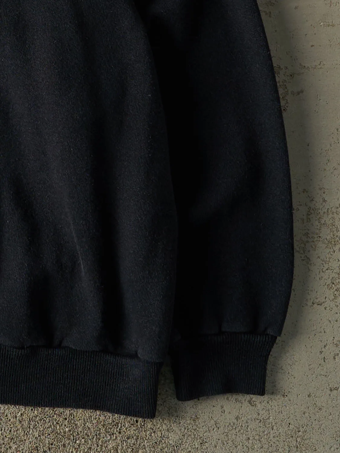 Vintage 80s Black Blank Crewneck (L/XL) sold by Rebalance Vintage product image thumbnail 3