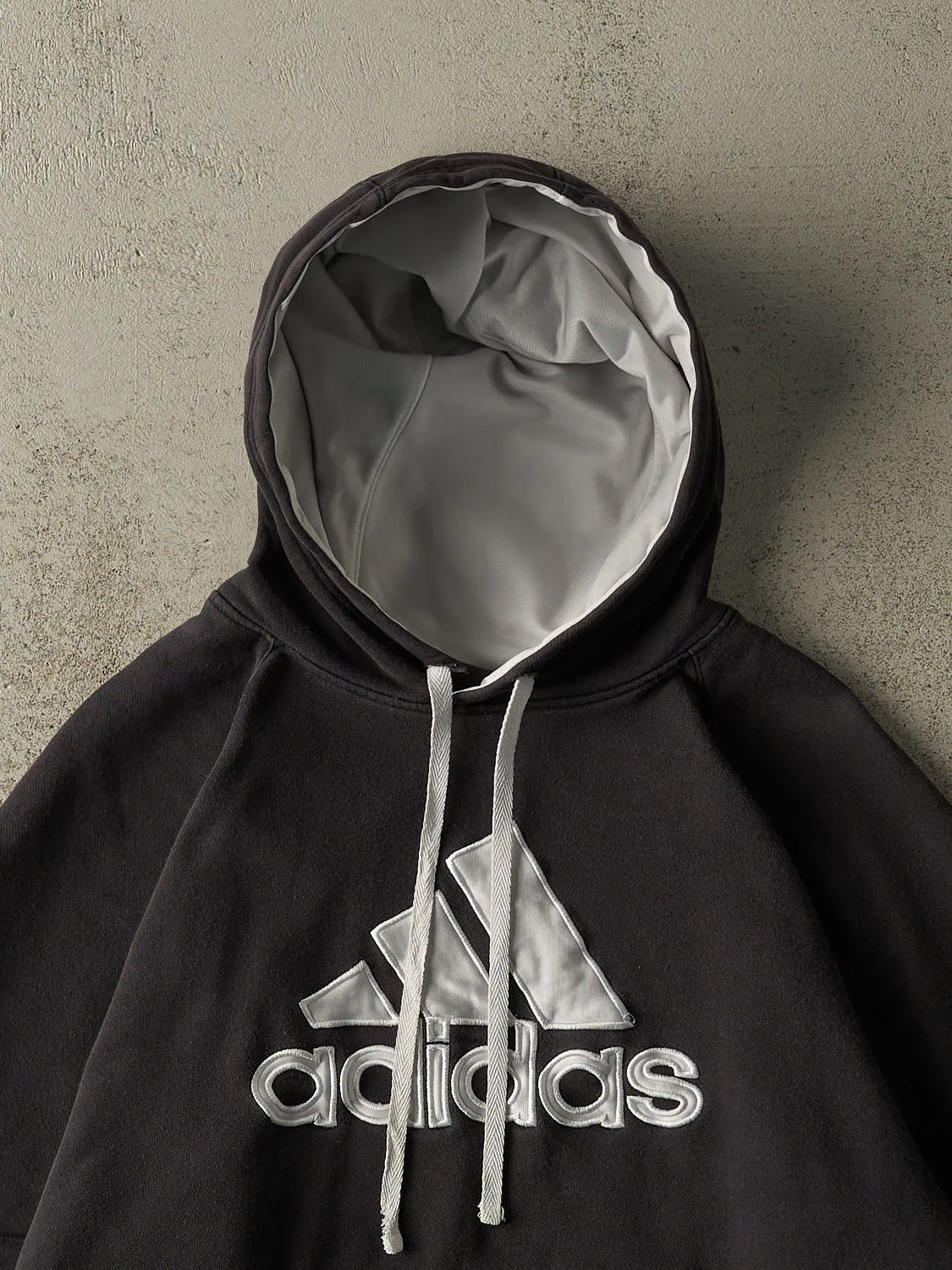Vintage Y2K Black Adidas Embroidered Hoodie (L/XL) sold by Rebalance Vintage product image thumbnail 2
