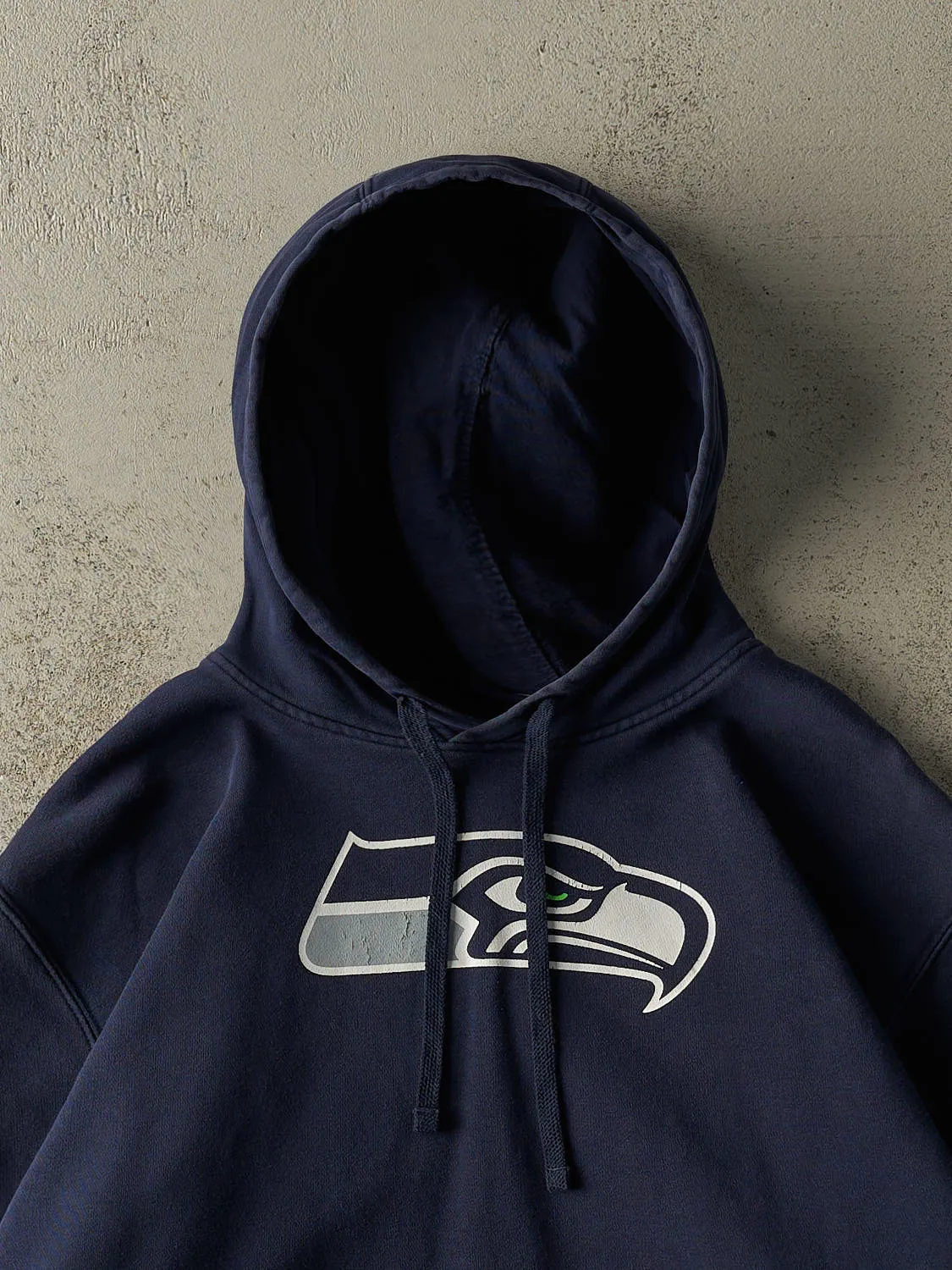 Vintage Y2K Navy Blue Seattle Seahawks Nike Hoodie (XL/XXL) sold by Rebalance Vintage product image thumbnail 2