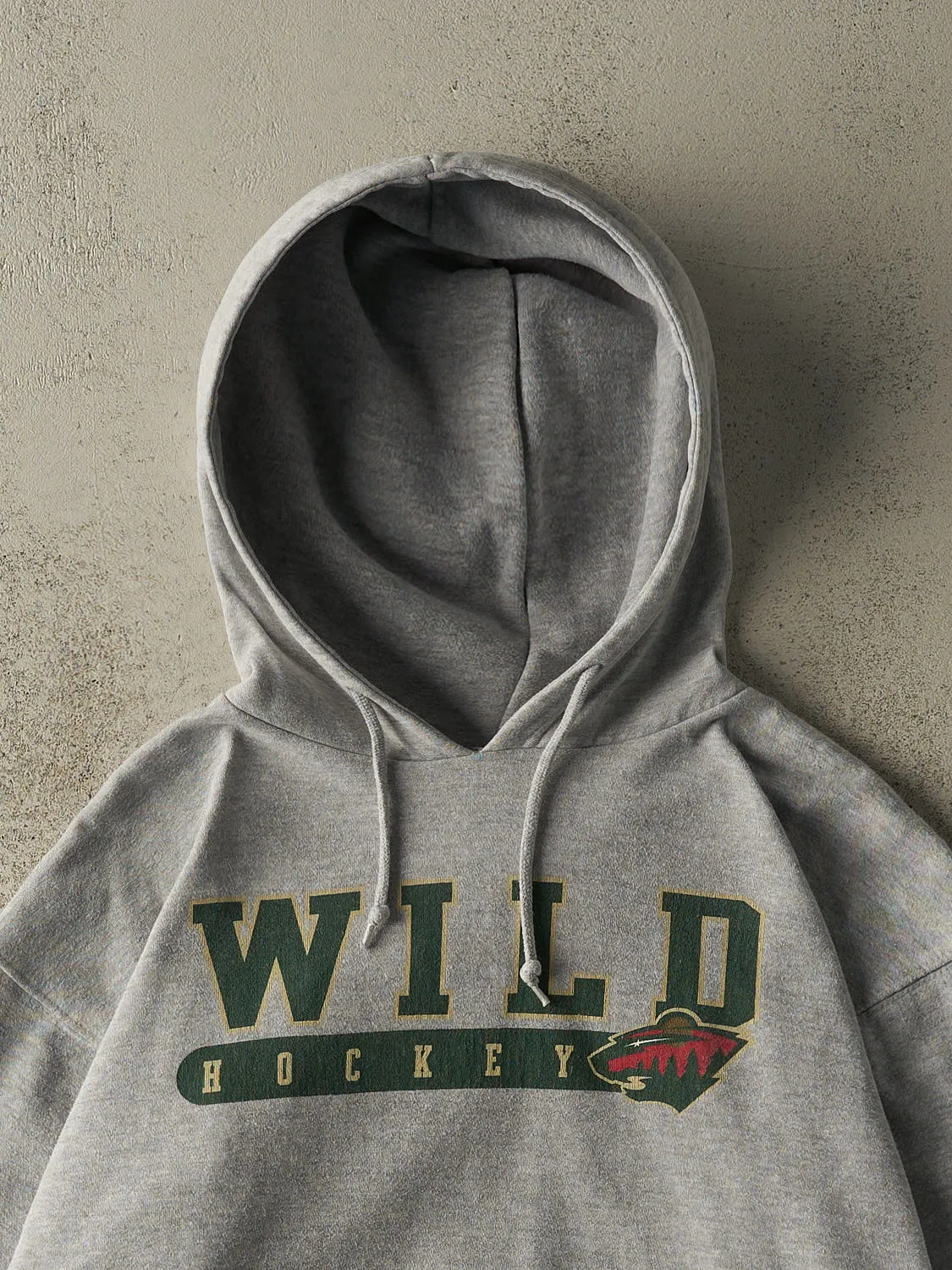 Vintage Y2K Grey Minnesota Wild Hoodie (L/XL) sold by Rebalance Vintage product image thumbnail 2