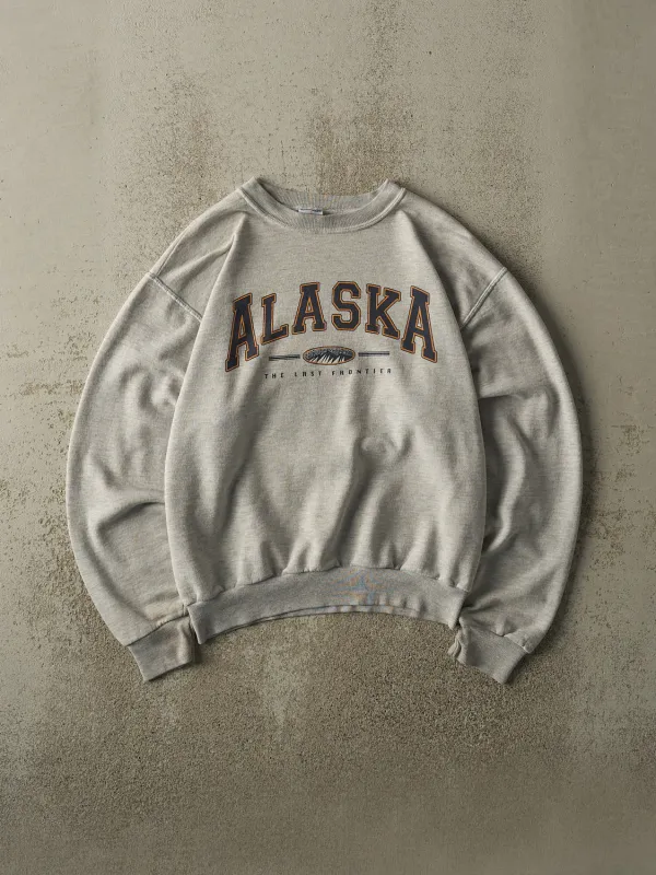 Vintage 90s Heather Grey Alaska Crewneck (S) sold by Rebalance Vintage
