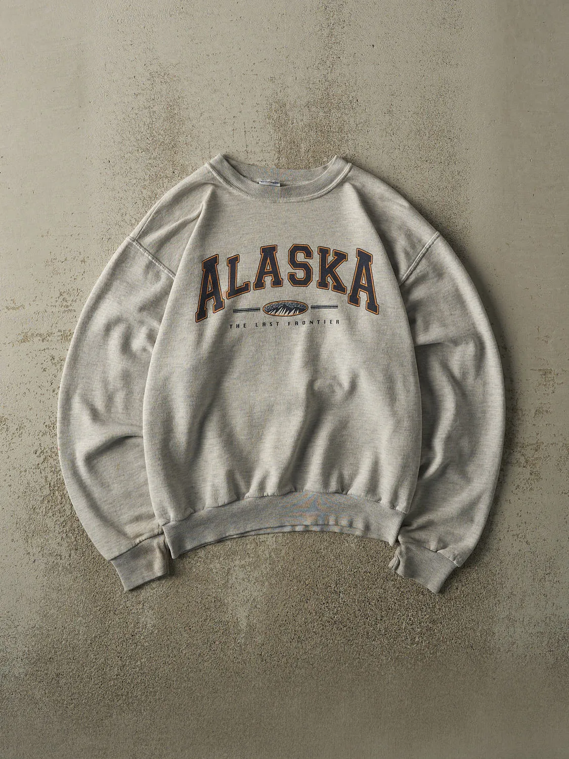 Vintage 90s Heather Grey Alaska Crewneck (S) sold by Rebalance Vintage
