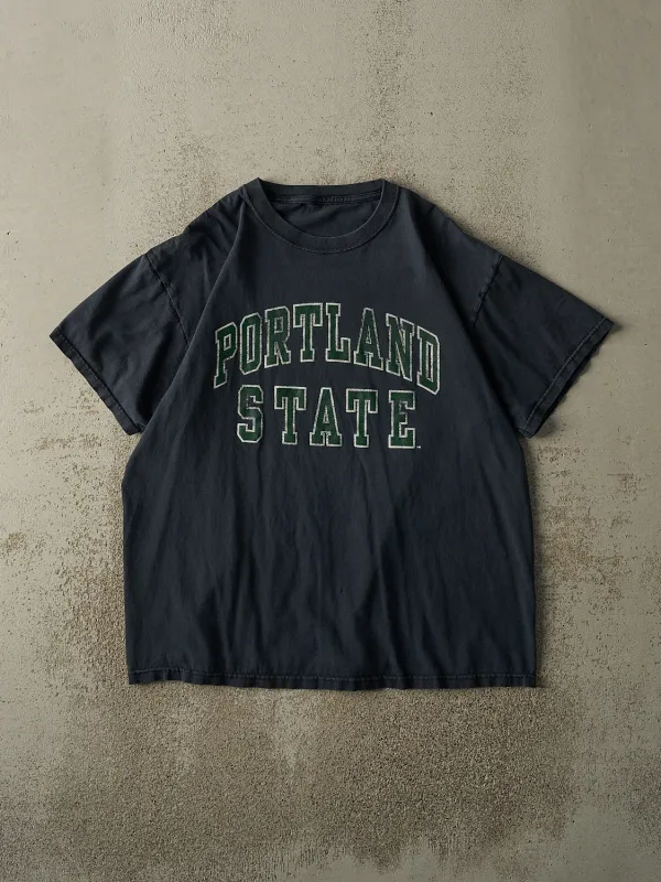 Vintage Y2K Navy Blue Portland State University Tee (L/XL) sold by Rebalance Vintage