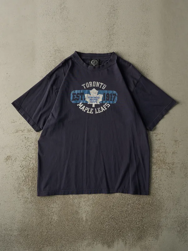 Vintage Y2K Navy Blue Toronto Maple Leafs Tee (L/XL) sold by Rebalance Vintage