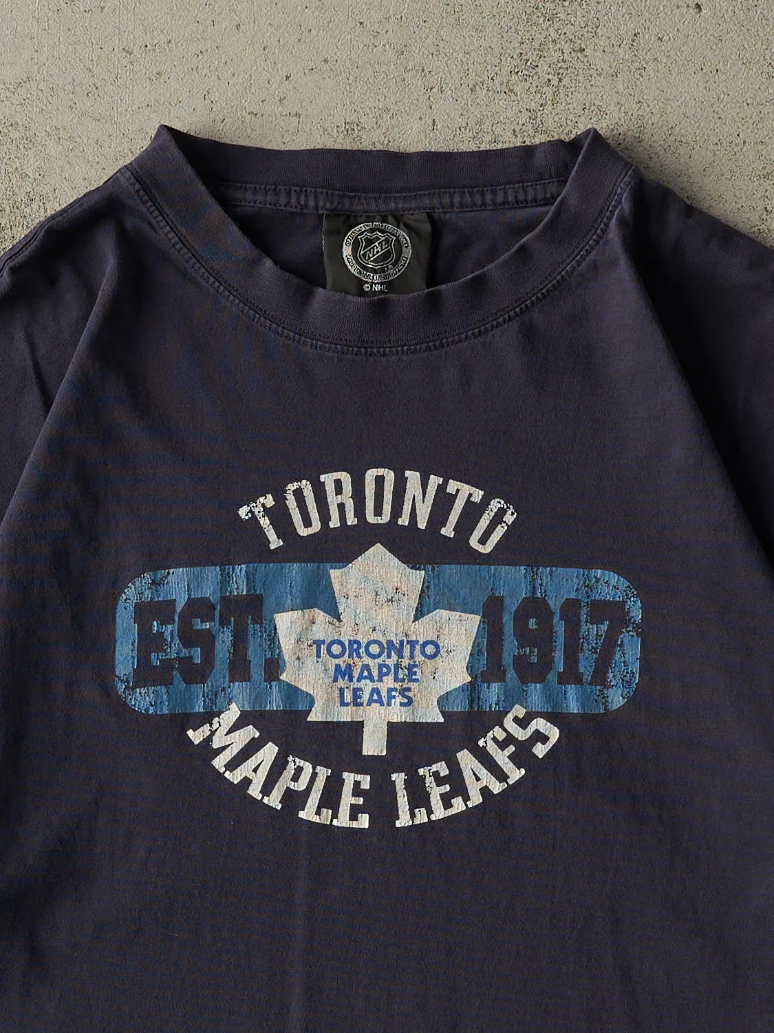 Vintage Y2K Navy Blue Toronto Maple Leafs Tee (L/XL) sold by Rebalance Vintage product image thumbnail 2