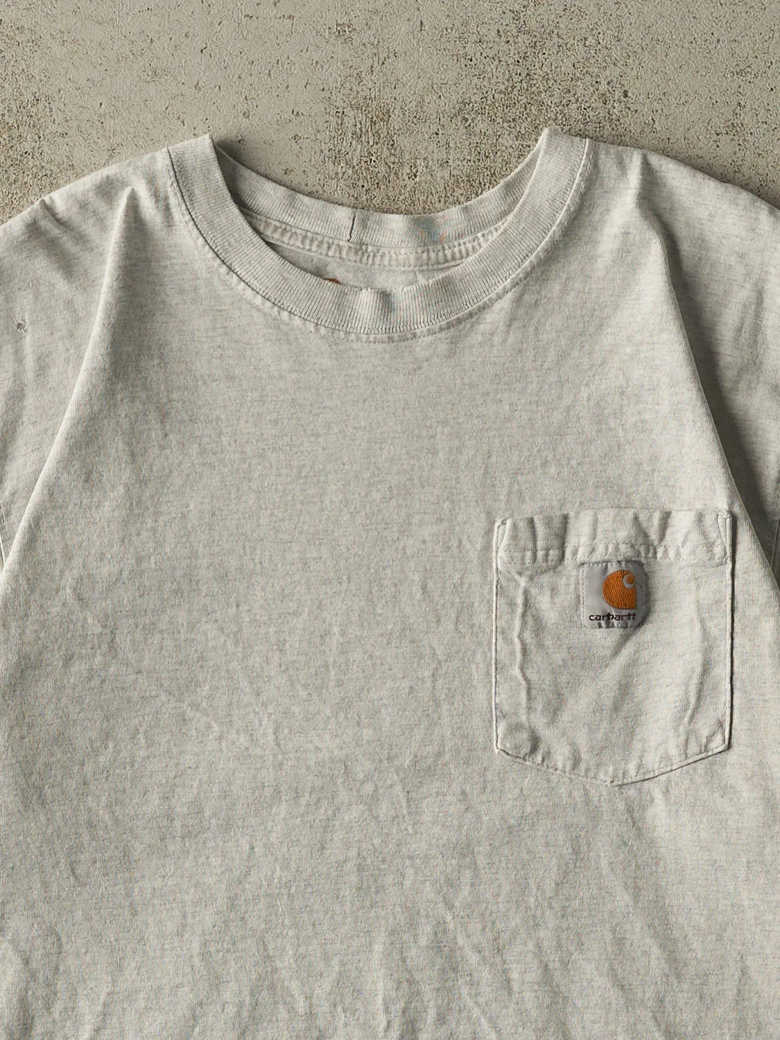 Vintage Y2K Heather Grey Carhartt Pocket Tee (XL) sold by Rebalance Vintage product image thumbnail 2