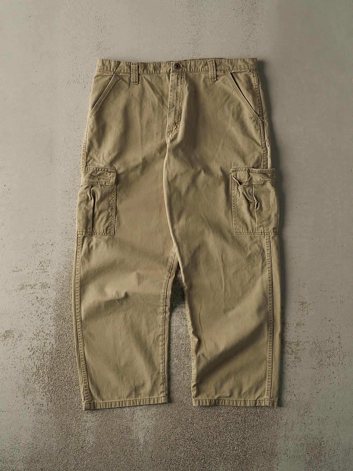 Vintage 90s Beige Wrangler Cargo Pants (37x29) sold by Rebalance Vintage