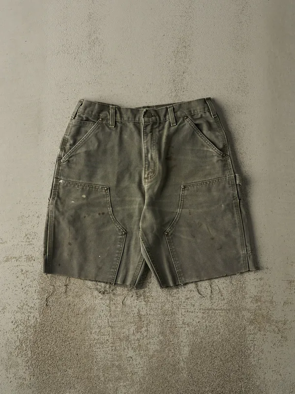 Vintage Y2K Green Carhartt Double Knee Carpenter Cut Off Shorts (31x9.5) sold by Rebalance Vintage