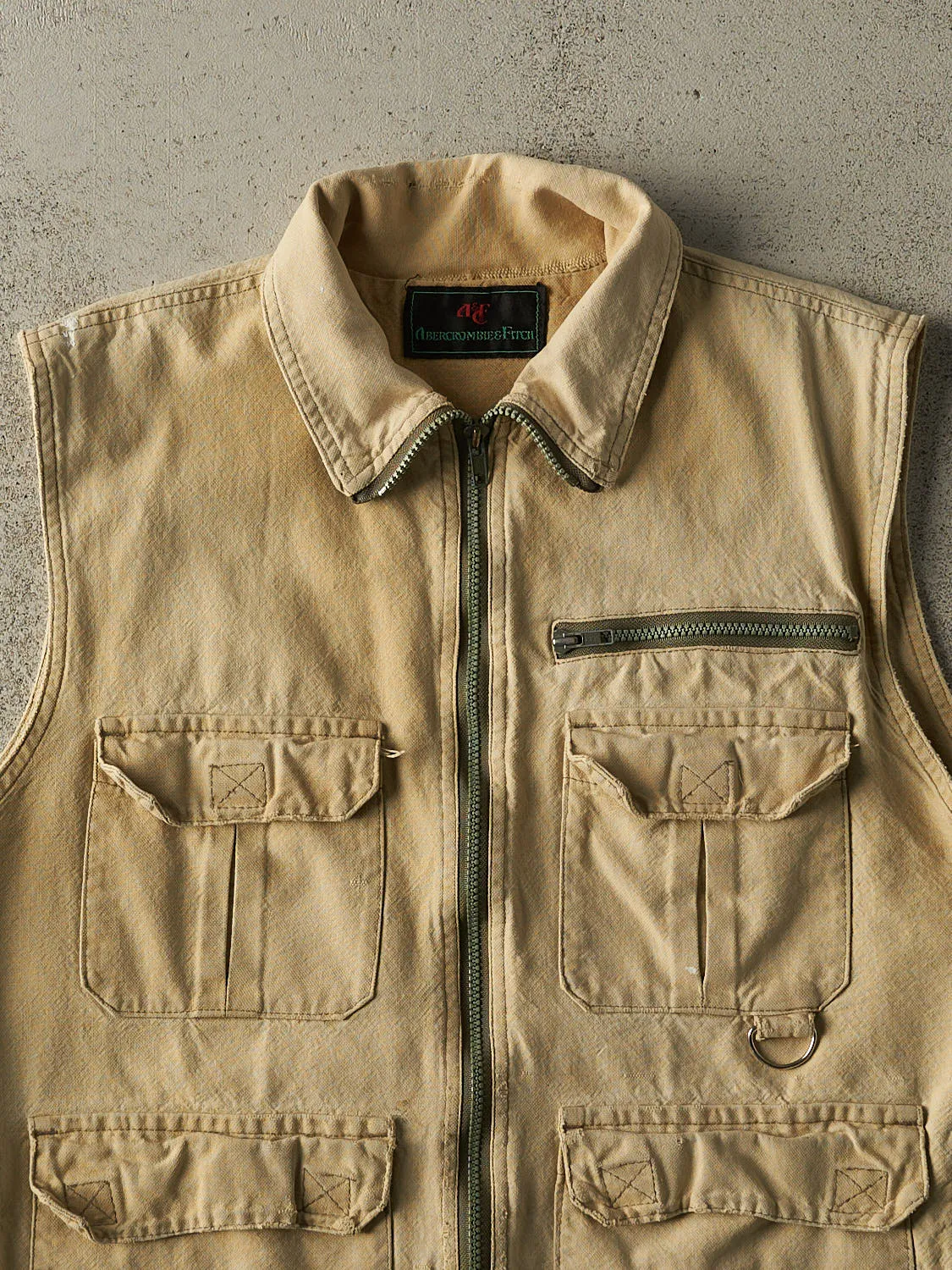 Vintage 90s Beige Fishermans Vest (M/L) sold by Rebalance Vintage product image thumbnail 3