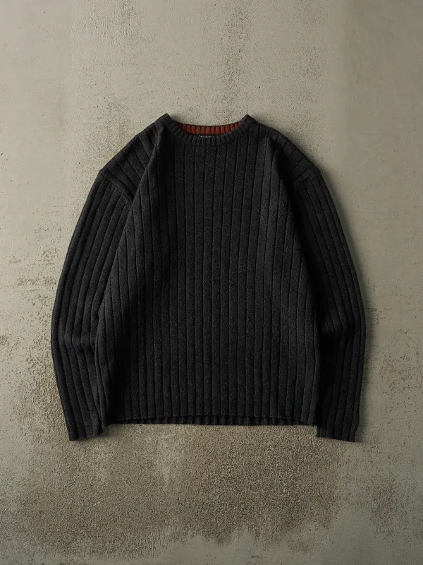 Vintage Y2K Black Knit Pullover (M/L) sold by Rebalance Vintage