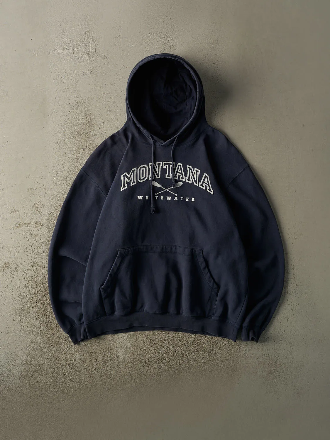 Vintage Y2K Navy Blue Montana Whitewater Hoodie (XL/XXL) sold by Rebalance Vintage