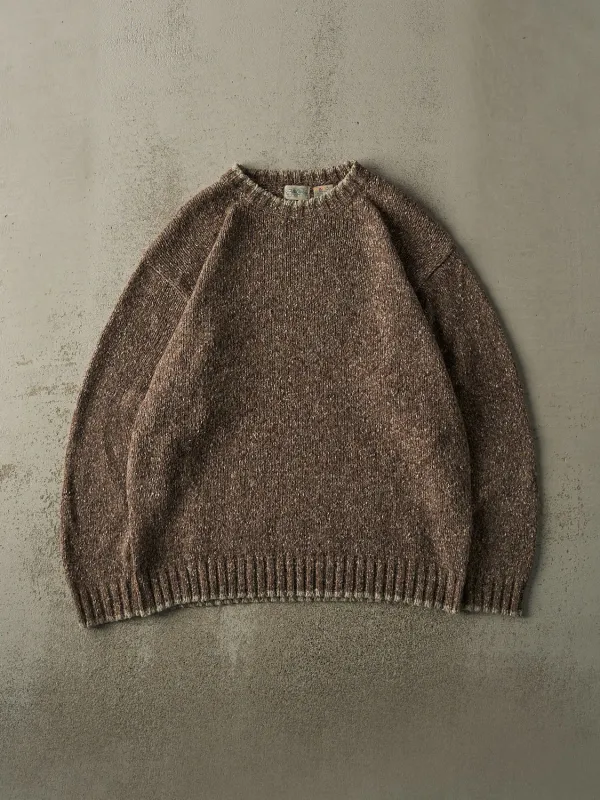 Vintage 90s Brown Simple Pullover Knit (L/XL) sold by Rebalance Vintage