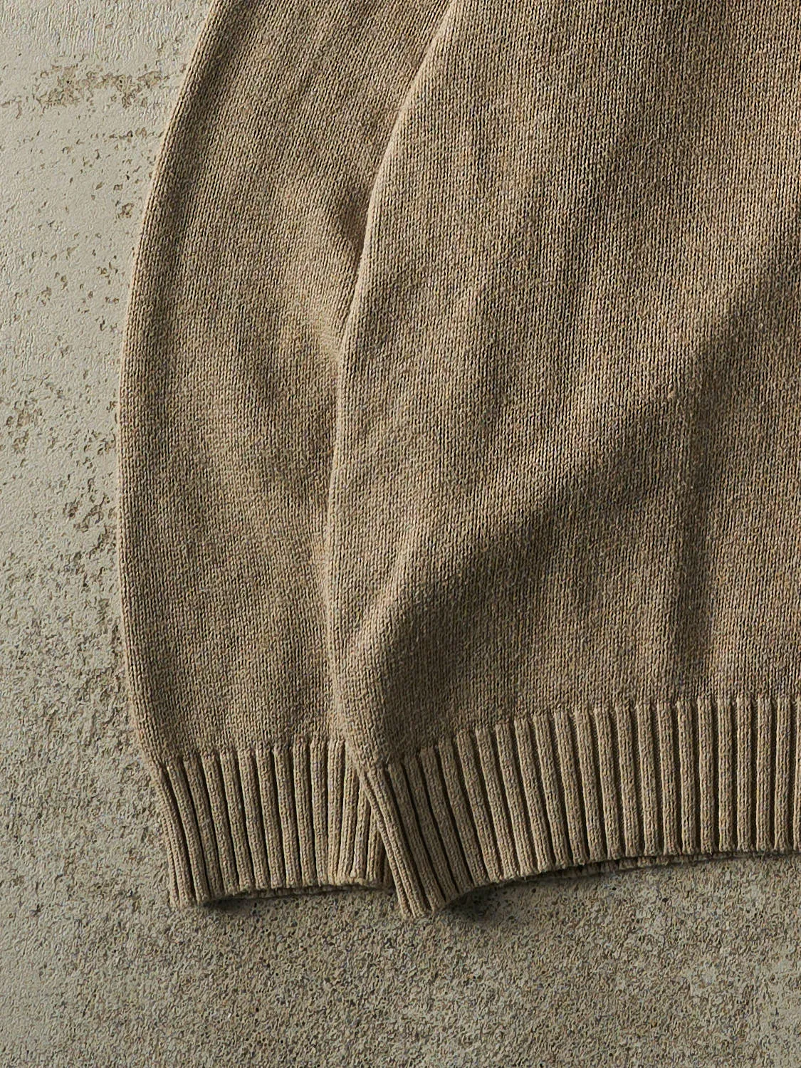 Vintage 90s Beige Polo Ralph Lauren Quarter Zip Knit (XL/XXL) sold by Rebalance Vintage product image thumbnail 4