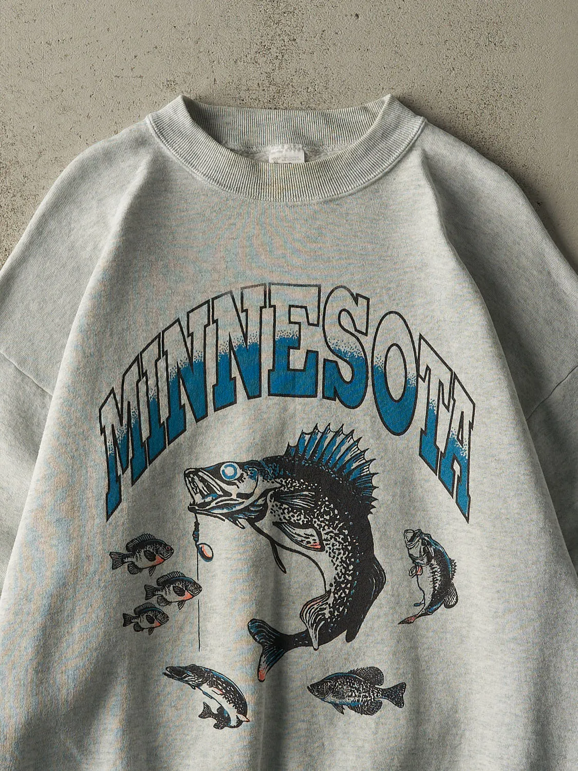 Vintage 90s Heather Grey Minnesota Crewneck (L/XL) sold by Rebalance Vintage product image thumbnail 2