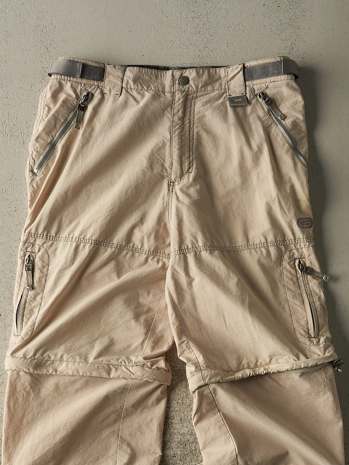 Vintage 90s Beige Lightweight Multi Zip Off Cargo Pants (35.5x32.5) sold by Rebalance Vintage product image thumbnail 3