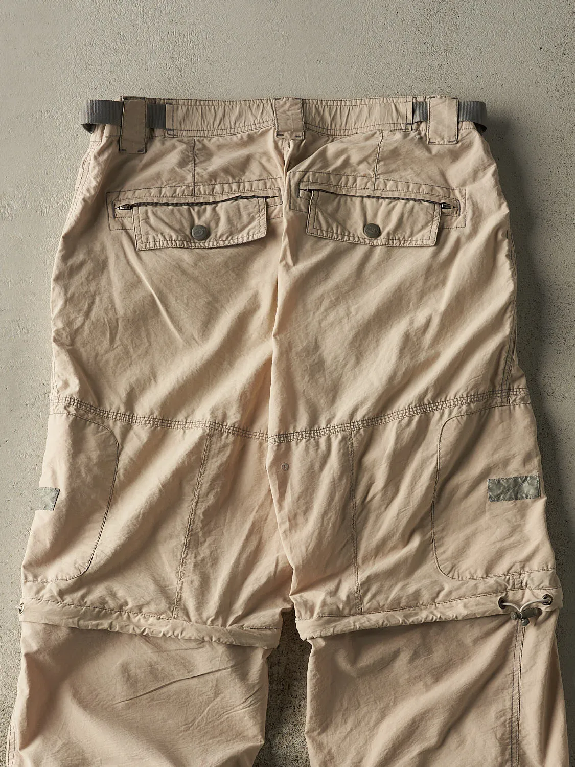 Vintage 90s Beige Lightweight Multi Zip Off Cargo Pants (35.5x32.5) sold by Rebalance Vintage product image thumbnail 4