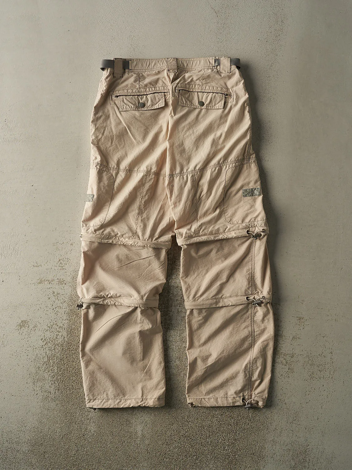 Vintage 90s Beige Lightweight Multi Zip Off Cargo Pants (35.5x32.5) sold by Rebalance Vintage product image thumbnail 2