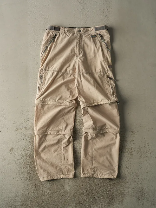 Vintage 90s Beige Lightweight Multi Zip Off Cargo Pants (35.5x32.5) sold by Rebalance Vintage
