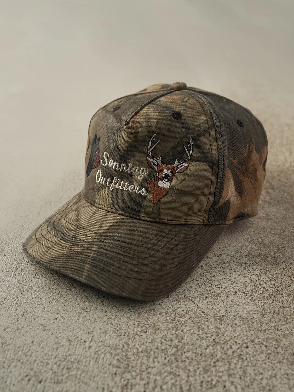 Vintage Y2K Camo Embroidered Sonntag Outfitters Strapback sold by Rebalance Vintage product image thumbnail 2