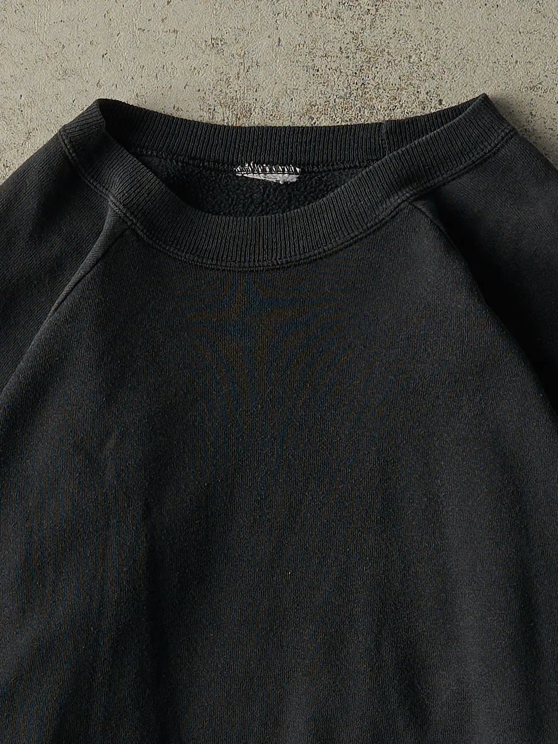Vintage 90s Faded Black Blank Crewneck (XXL) sold by Rebalance Vintage product image thumbnail 2