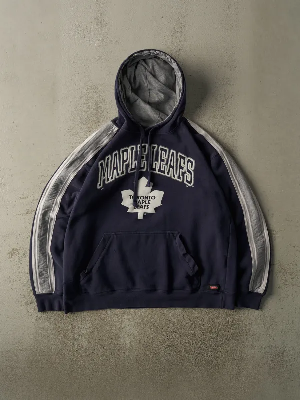 Vintage Y2K Navy Blue Toronto Maple Leafs Boxy Hoodie (M/L) sold by Rebalance Vintage